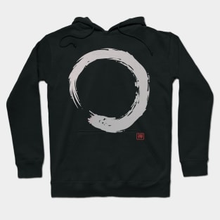 Calligraphy Enso Circle Hoodie